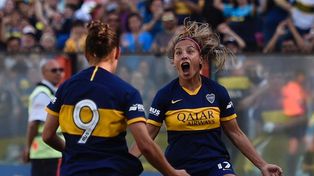Fanny Rodríguez ingresó en el segundo tiempo y marcó tres goles en el clásico.&nbsp;