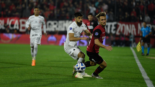 Ángelo Martino se lesionó frente a Corinthians en la revancha por los octavos de final de la Sudamericana.