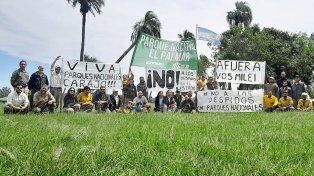 Trabajadores del Parque Nacional El Palmar, de Colón realizan medidas de fuerza por amenaza de despidos por parte del Gobierno Nacional