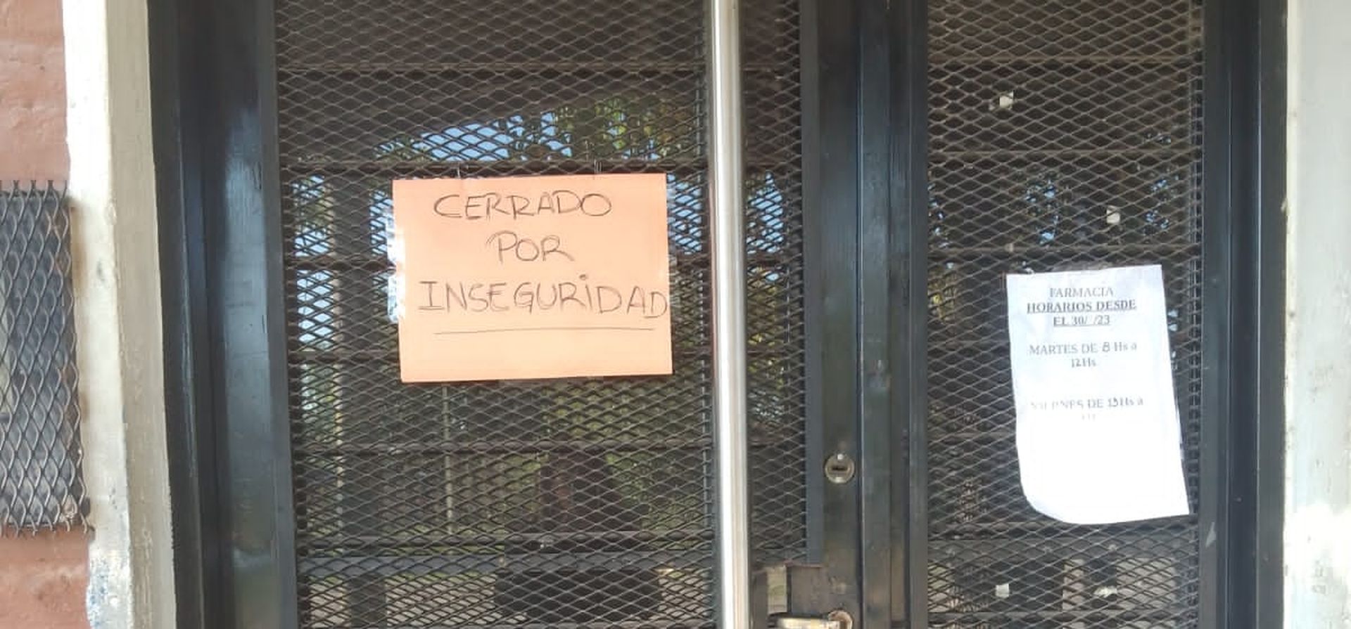 Otro centro de salud cerró sus puertas por falta de seguridad