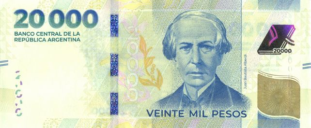 El Banco Central lo anunció este mediodía. El billete lleva la imagen de Juan Bautista Alberdi