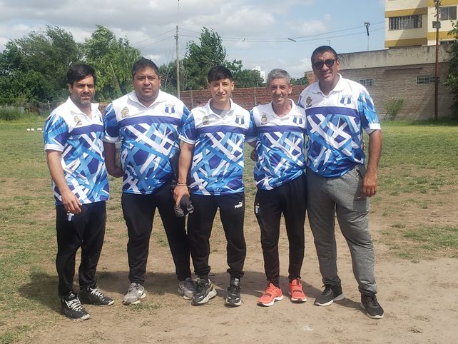 Los técnicos de Rucci. Carlos Vilariño, José Flores, Lisandro González, Diego González y Juan Villalba  