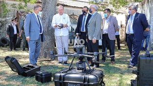 Los nuevos drones adquiridos por la Policía de Santa Fe.