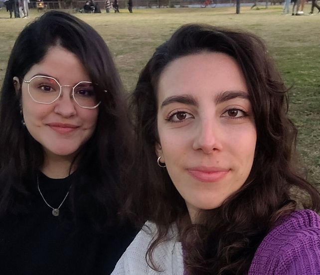 Daiana Hurtado y Milagros Méndez, amigas y fundadoras de Chipas Rosario.