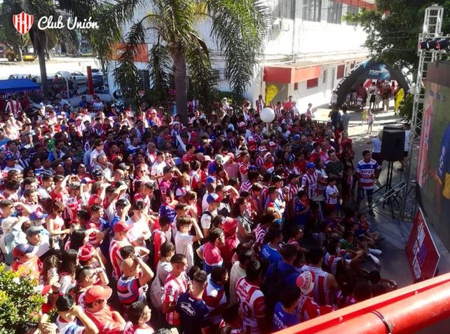 Así se vivió el partido ante Boca en pantalla gigante en Unión
