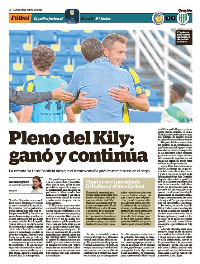 El Kily tenía un único resultado a favor aquel día contra Banfield: ganar. Lo logró y zafó.