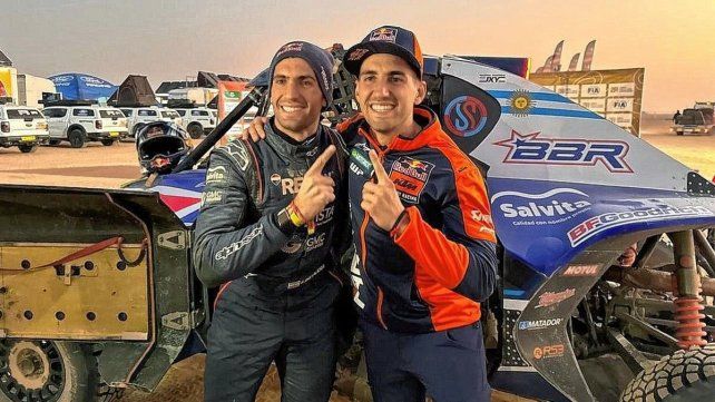 Los hermanos Benavides fueron protagonistas de una jornada histórica en el Rally Dakar.