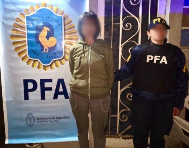 Una de las personas detenidas.