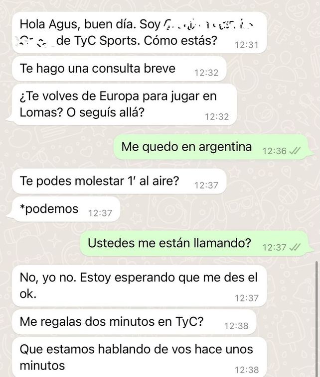 La pareja de Alario: el enojo de Agustina Albertario por la entrevista que le realizaron en TyC Sports