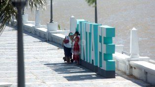 Santa Fe, un horno. Este martes la temperatura llegó a los 37ºC y emitieron un alerta meteorológico por tormentas fuertes.&nbsp;