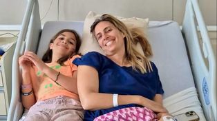 La foto que compartió Luciana Geuna desde una sala de internación junto a su hija Jacinta &nbsp;
