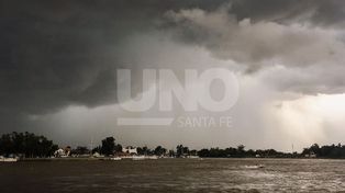 Alerta por tormentas fuertes para el centro de Santa Fe