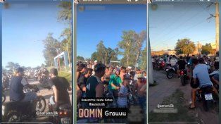 Gran convocatoria en Monte Vera por parte del influencer santafesino de motoqueros