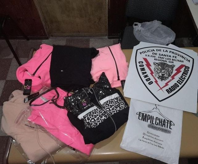 Parte de los elementos encontrados en poder de los ladrones.&nbsp;