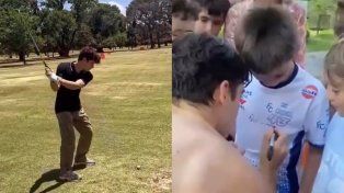 Tras volver a la Argentina, Colapinto disfruta de las vacaciones en un barrio privado de Buenos Aires.
