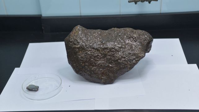 El meteorito que un hombre pretendía ingresar por el paso internacional Agua Negra pesa12