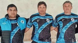 Gonzalo Cabrera, Daniel Manavella y Hernán Heinze, los DT de Don Bosco para la triple competencia.