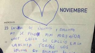 La carta de Luana Cuello pidiendo el cese de la violencia se viralizó.