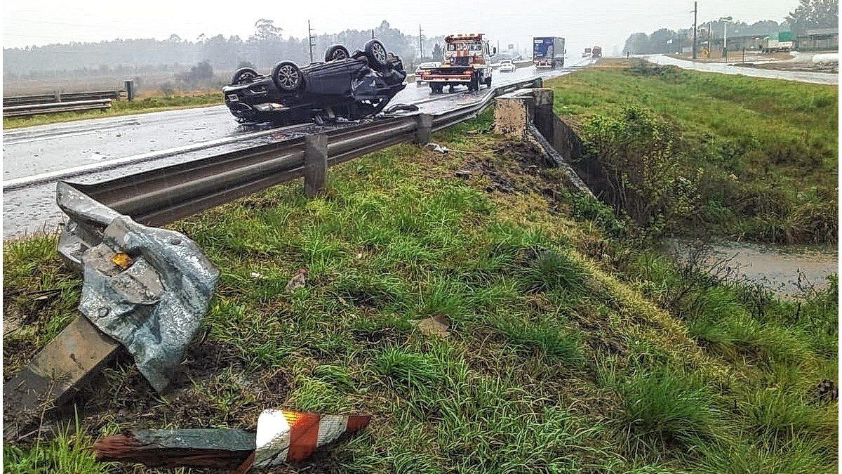 Tres heridos en un accidente vial en la ruta 14