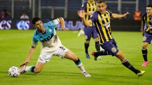 Marco Ruben intentó, pero le costó desequilibrar ante Racing.