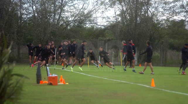 colon entrenamiento en el predio