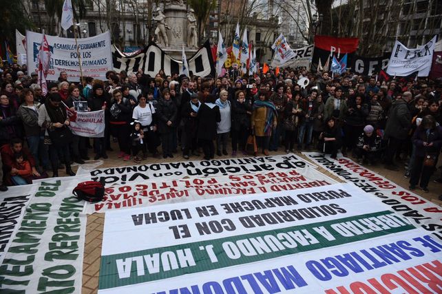 Movilización. En Rosario hubo una marcha para reclamar por Santiago Maldonado.&nbsp;