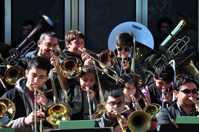 Los trombones del mundo sonaron en la peatonal santafesina
