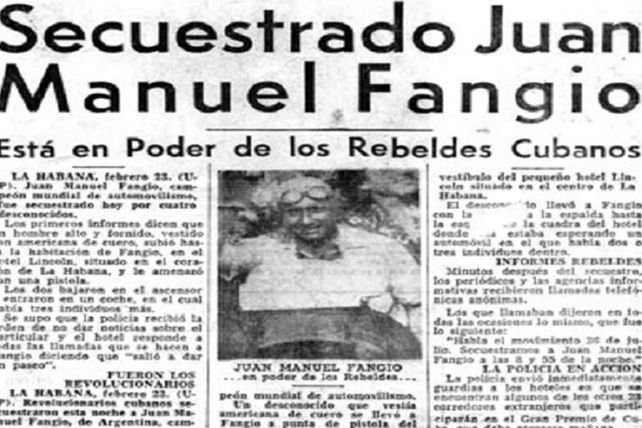 La historia detrás del secuestro de Juan Manuel Fangio en La Habana