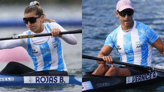 Brenda Rojas y Agustín Vernice lograron clasificarse a las semifinales en canotaje de los Juegos Olímpicos de París 2024.