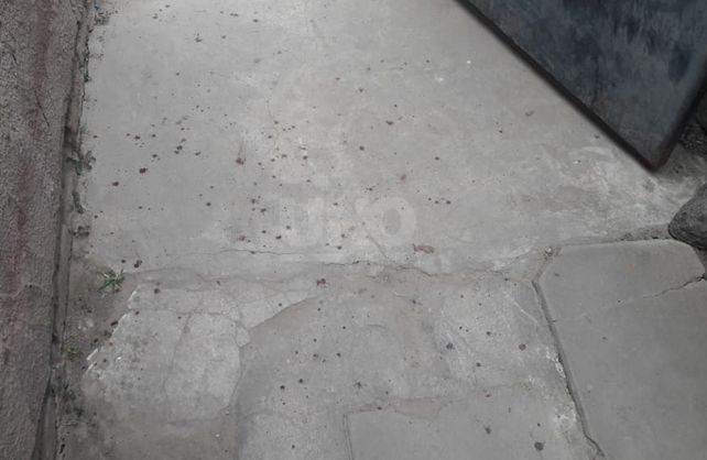 El patio de la casa de barrio Scarafía en dónde sucedió la masacre.