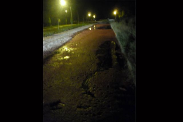 Un camión derramó una gran cantidad de sangre bovina en el ingreso a Recreo