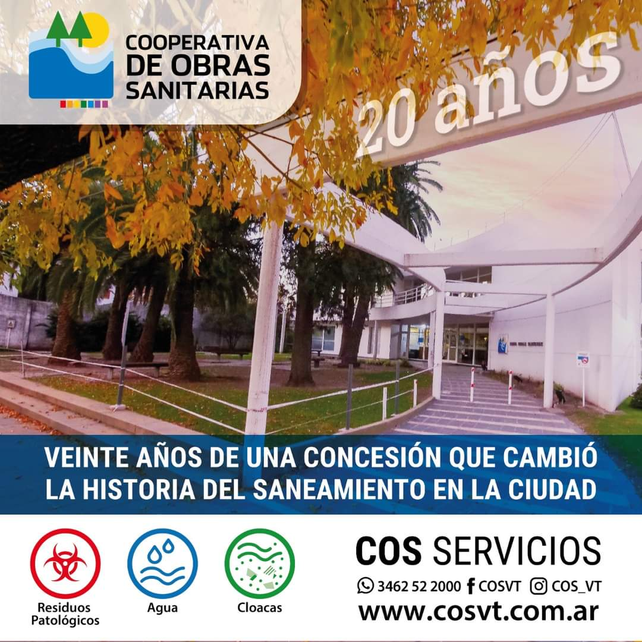 La Cooperativa Limitada de Obras y Sanitarias y Servicios Anexos de Venado Tuerto cotizó la obra en 658.115.618,59.