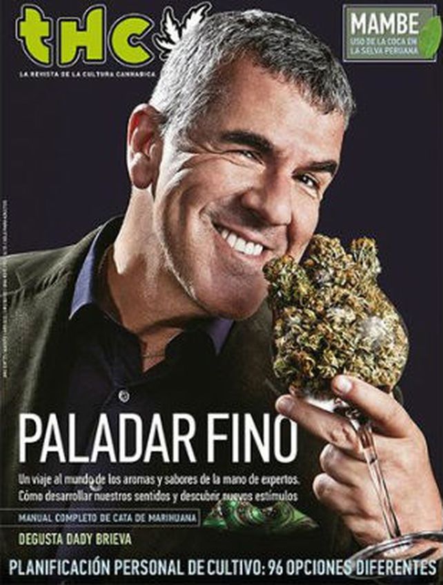 Paladar fino es el polémico título que la revista THC le puso a la nota que hizo con el ex Midachi Dady Brieva.