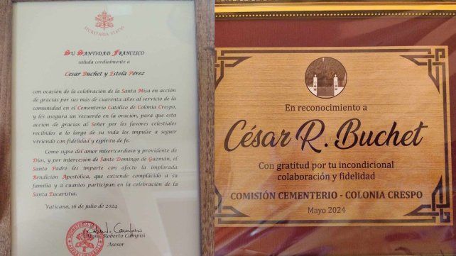 Una vida entre tumbas: se jubiló César Buchet, sepulturero del cementerio de Colonia Nueva