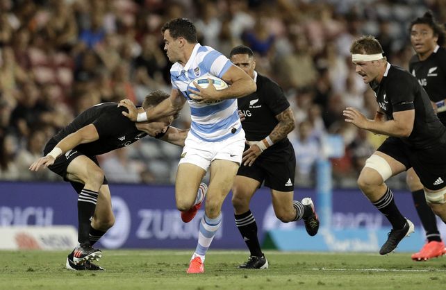 Boffeli en uno de los partidos que disputó contra los All Blacks.