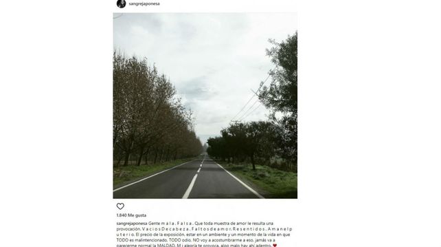 La China Suárez explotó: Gente mala, falsa, vacíos de cabeza