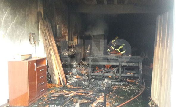 Incendio en un local en el norte de la ciudad