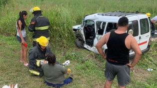 Varios heridos en un choque en cadena en la ruta 14&nbsp;