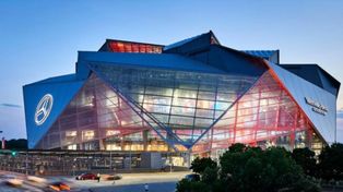 El Mercedes Benz Stadium de Atlanta, donde Argentina debuta en la Copa América ante Canadá.