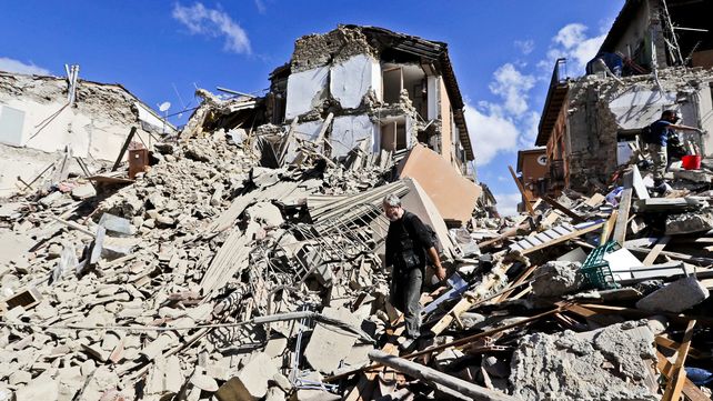 Las estremecedoras imágenes del sismo que sacudió a Italia
