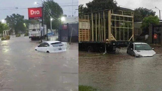 Concepción del Uruguay se encuentra bajo agua por el intenso temporal.