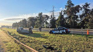 Despiste y vuelco en la autopista