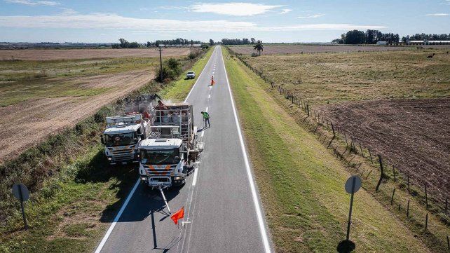 Va llegando a su fin la obra de pavimentación entre San Rafael y Santa Rosa.