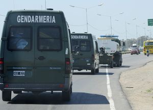 Los gendarmes llegarán la semana próxima