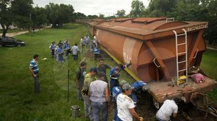 Descarriló un tren del Belgrano Cargas en Guadalupe Oeste