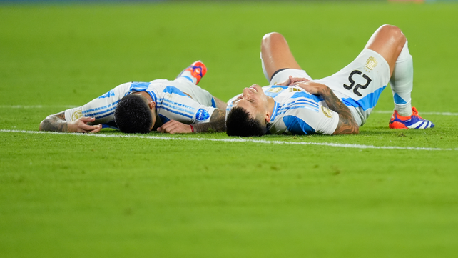 Cristian Romero y Lisandro Martínez fueronm la dupla de zagueros titular en cinco de los seis partidos en la Copa América.