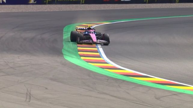 El Alpine de Franco Colapinto se montó en un pianito que le hizo perder tiempo en el único ensayo en Spa Francorchamps.