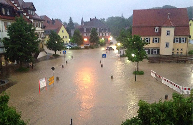 Graves inundaciones en el sur de Alemania