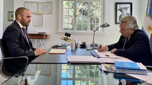 Guzmán y Fernández repasaron detalles de la negociación con el FMI.