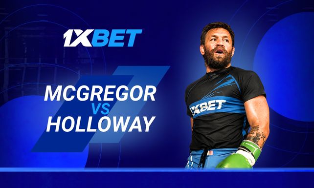 McGregor vs Holloway: convierte tu pronóstico en un bono con 1xBet